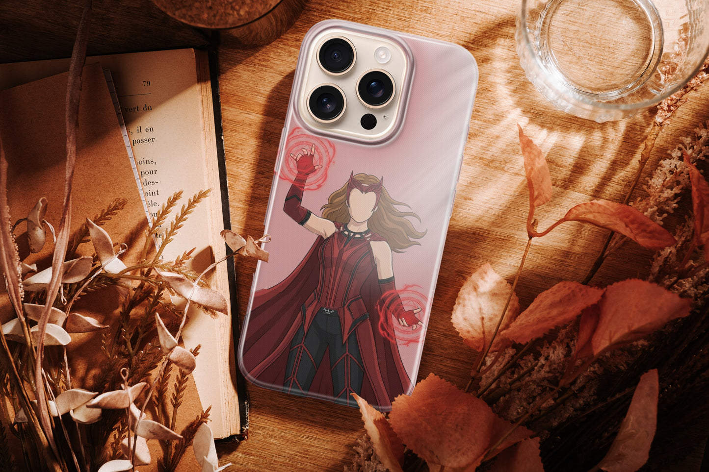 Crimson Hex iPhone Phone Case