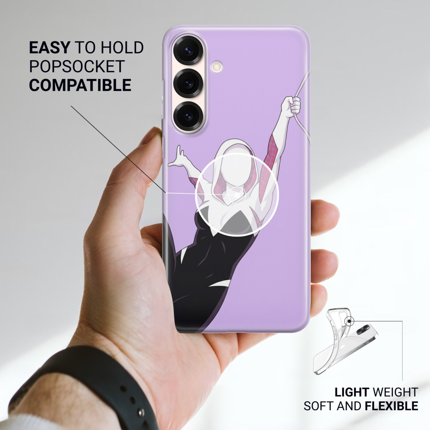 Spider Girl Silhouette Samsung Phone Case